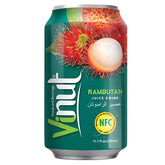 The 330ml Vinut Rambutan Juice Drink Can is a tropical delight with a rambutan fruit image on the label, offering an antioxidant-rich refreshment to invigorate your day.